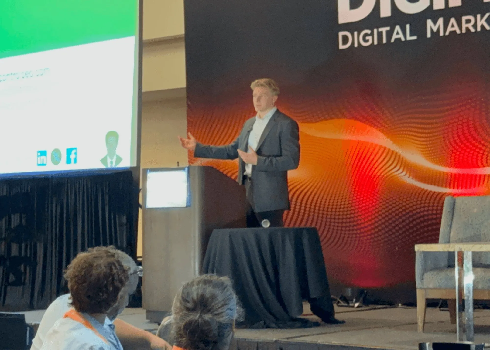 Dan Leibrandt speaking at DigiMarCon