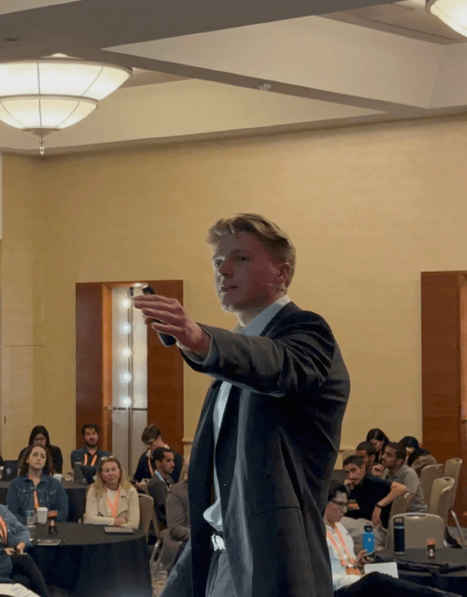 Dan Leibrandt, founder of Pest Control SEO, speaking on stage